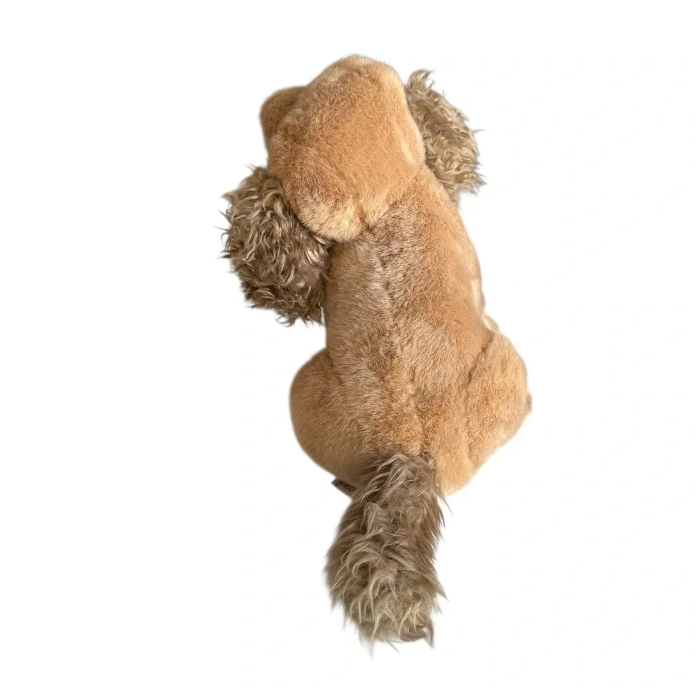 Vintage American Wego Stuffed Animal Plush Spaniel Dog 12” Tan Brown 1968